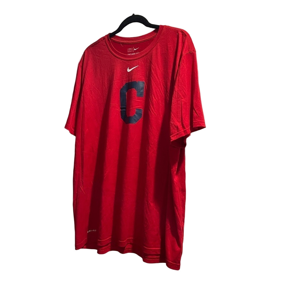 Men’s Nike Cleveland Indians (Guardians) Tee red navy XL